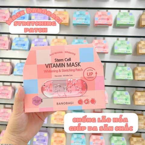 c807 - Mặt Nạ Dưỡng Trắng Da , Giảm Mụn BANOBAGI Stem Cell Vitamin Mask 30ml (Combo 10 Miếng)