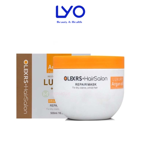 Kem Ủ Phục Hồi Tóc Olexrs Hair Salon Luxury Repair Mask Giúp tóc mềm mại 500ml