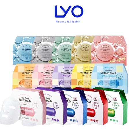 c807 - Mặt Nạ Dưỡng Trắng Da , Giảm Mụn BANOBAGI Stem Cell Vitamin Mask 30ml (Combo 10 Miếng)