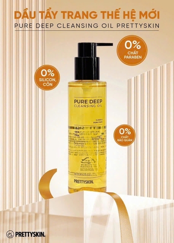 a743 - Prettyskin - Dầu Tẩy Trang Pure Deep Cleansing Oil 200ml