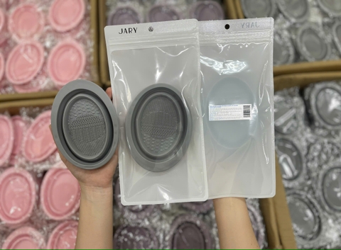 Chậu Làm Sạch Cọ & Giỏ Treo Phơi Khô Cọ Trang Điểm Jary Slicone Makeup Brush Cleaning / Hanging Brush Basket
