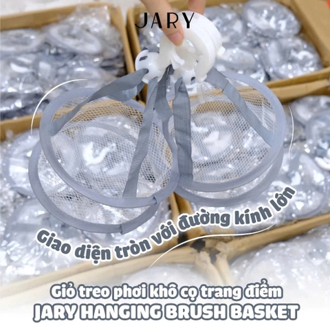 Chậu Làm Sạch Cọ & Giỏ Treo Phơi Khô Cọ Trang Điểm Jary Slicone Makeup Brush Cleaning / Hanging Brush Basket