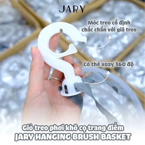 Chậu Làm Sạch Cọ & Giỏ Treo Phơi Khô Cọ Trang Điểm Jary Slicone Makeup Brush Cleaning / Hanging Brush Basket