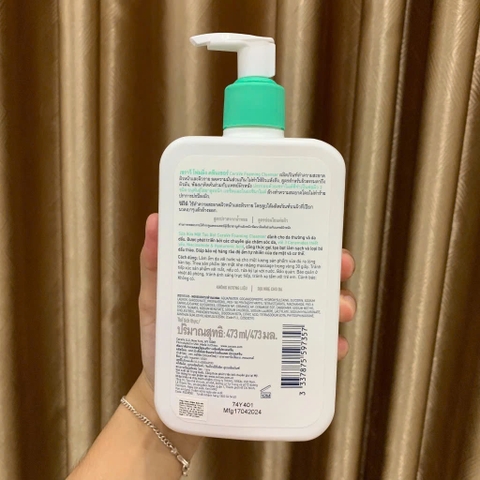 Sữa Rửa Mặt Pháp CeraVe Foaming/Hydrating/SA Smoothing Cleanser Dưỡng Trắng, Cấp Ẩm & Làm Sạch Da 236ml & 473ml