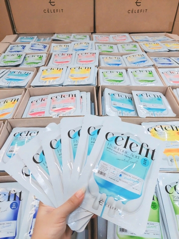 Combo 10 Miếng Mặt Nạ Cấp Ẩm, Phục Hồi & Dưỡng Da Celefit Essential Mask Hàn Quốc 25g