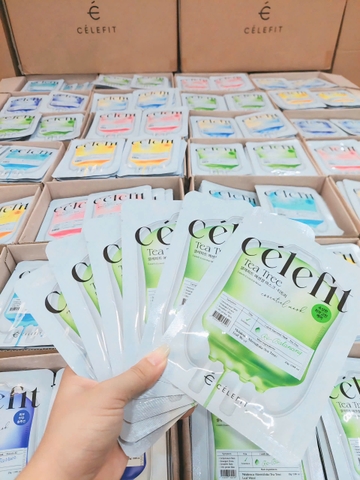 Combo 10 Miếng Mặt Nạ Cấp Ẩm, Phục Hồi & Dưỡng Da Celefit Essential Mask Hàn Quốc 25g