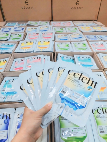 Combo 10 Miếng Mặt Nạ Cấp Ẩm, Phục Hồi & Dưỡng Da Celefit Essential Mask Hàn Quốc 25g