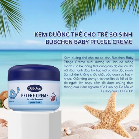 Kem Dưỡng Da Cho Bé Sơ Sinh Bubchen Wind & Wetter/ Calendula Gesichtspflege/ Pflege/ Spezial Wundschutz Creme Đức 75ml