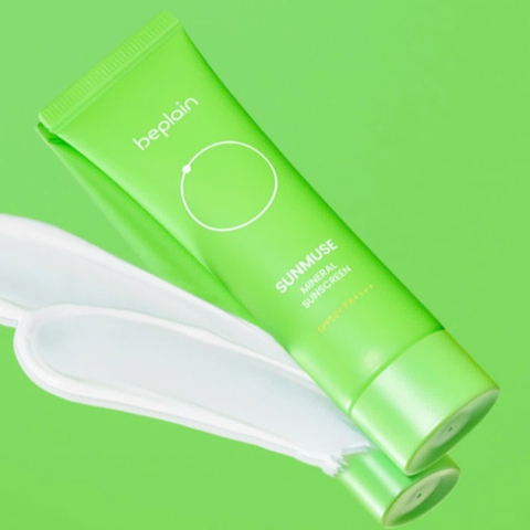 Kem Chống Nắng Vật Lý Thuần Chay Beplain Sunmuse Mineral Sunscreen SPF50+ PA++++ Nâng Tone, Dưỡng Ẩm Hàn Quốc 50ml