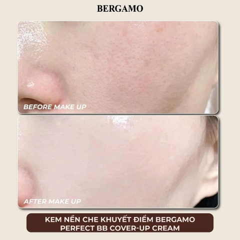 Kem Nền Che Khuyết Điểm Bergamo Perfect Bb Cover-up Cream SPF 50+/PA+++ Kiềm Dầu, Bền Màu & Lâu Trôi Hàn Quốc 50ml