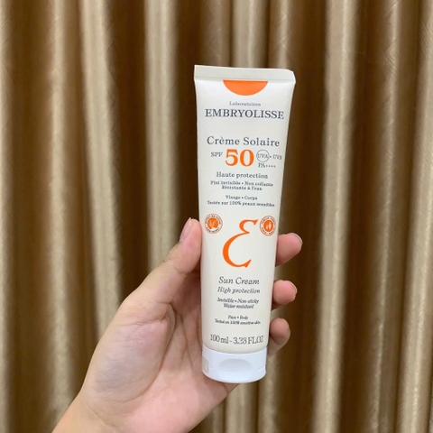 Kem Chống Nắng Phổ Rộng Embryolisse Crème Solaire SPF50 PA++++ Pháp 100ml