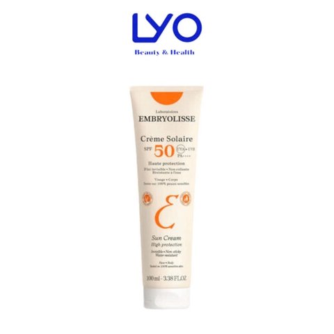 Kem Chống Nắng Phổ Rộng Embryolisse Crème Solaire SPF50 PA++++ Pháp 100ml