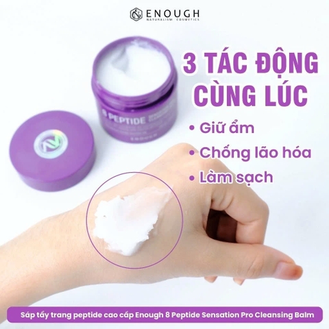 Sáp Tẩy Trang Cao Cấp Giữ Ẩm, Chống Lão Hóa Enough Pro Cleansing Balm Hàn Quốc 100ml
