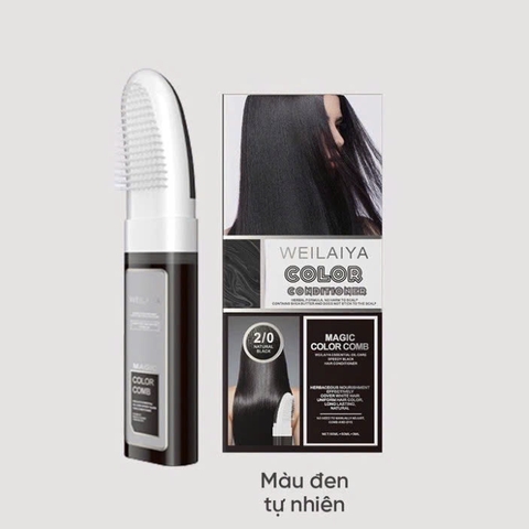 Dầu Gội Phủ Bạc Giúp Làm Đen Tóc, Kích Thích Mọc Tóc Chắc Khỏe Weilaiya Magic Color Comb 3 Màu Sắc Thời Trang 100ml