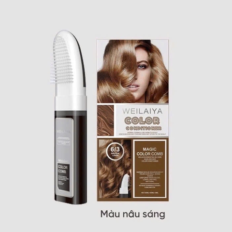 Dầu Gội Phủ Bạc Giúp Làm Đen Tóc, Kích Thích Mọc Tóc Chắc Khỏe Weilaiya Magic Color Comb 3 Màu Sắc Thời Trang 100ml