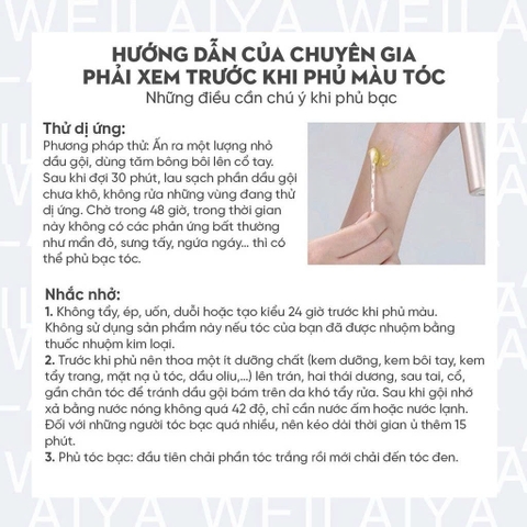 Dầu Gội Phủ Bạc Giúp Làm Đen Tóc, Kích Thích Mọc Tóc Chắc Khỏe Weilaiya Magic Color Comb 3 Màu Sắc Thời Trang 100ml