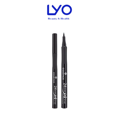 Bút Dạ Kẻ Mắt Essence 24ever Ink Liner 01 Intense Black Không Thấm Nước & Lem Trôi, Bền Màu Suốt 24h 1,2ml
