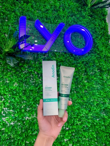 Kem Chống Nắng Nâng Tone Cho Da Dầu, Nhạy Cảm Anodin Kava Kava Calming Sun Cream Hàn Quốc 50ml
