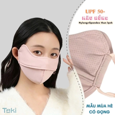 Khẩu trang chống tia UV- Proof Mask 1 lớp, có gọng, chất vải lụa mềm mịn thoáng mát chống nắng hiệu quả