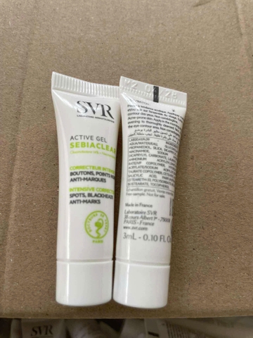 e667 - SVR - [Size mini] Gel dưỡng ẩm phục hồi cho da mụn Active Gel Sebiaclear 3ml