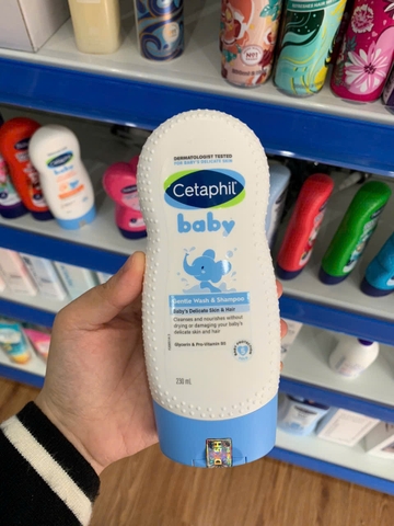 Sữa tắm gội toàn thân cho bé (Cetaphil Baby Gentle Wash&Shampoo) 230ml