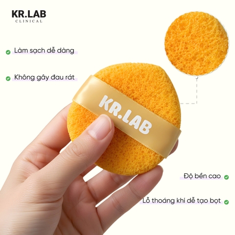 f037 - Kr.Lab (KV) - Set 3 cái mút rửa mặt 1 hộp