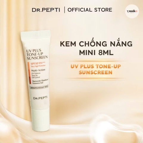 f095 - Kem chống nắng mini Dr.Pepti UV Plus Tone Up Sunscreen 8ml