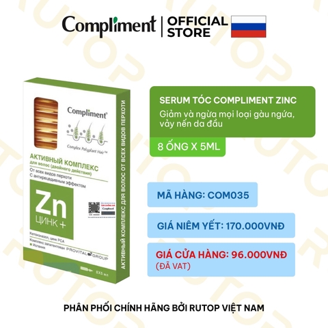 f152 - Compliment - Serum cho tóc Compliment (Hàng Nga) (8 ống x 5ml)