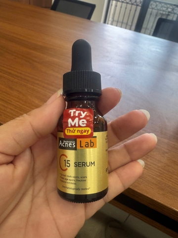 f382 - ROHTO - ACNE - Tinh chất dưỡng sáng, mờ thâm nám Acnes Lab C15 Serum 15ml