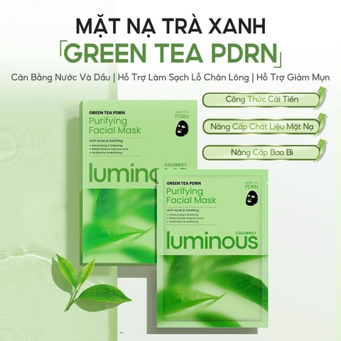 Combo 10 Mặt Nạ Colorkey Luminous B5 Facial Mask 25ml (Đủ màu) (Nguyên hộp) LYO