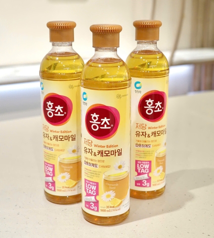 f358 - Giấm Giảm Cân Lên Men Hương Trái Cây Hàn Quốc Daesang 900ml