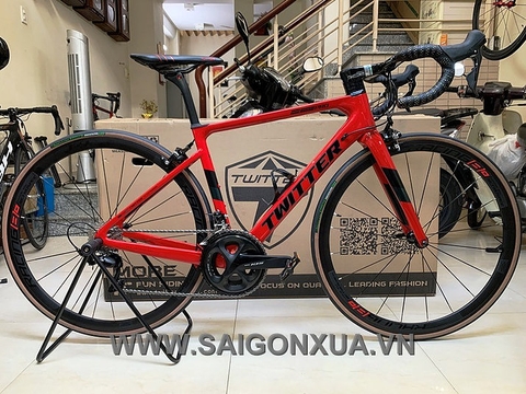 Xe đạp đua TWITTER STEALTH PRO (Tàng hình) 2020. Khung Carbon, Shimano 105 R7000