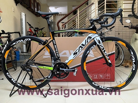 Xe đạp đua SAVA HI SPEED - Khung full Carbon, groupset Shimano 105 R7000