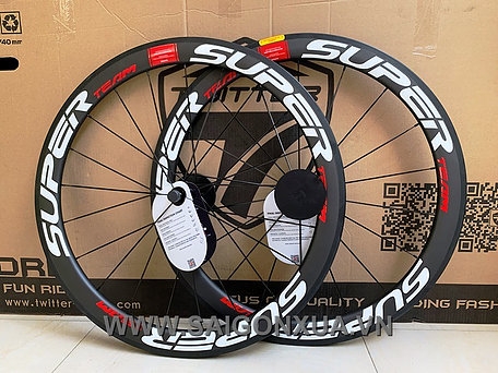 Bộ bánh xe SUPERTEAM 50 Full Carbon (mới 100%)