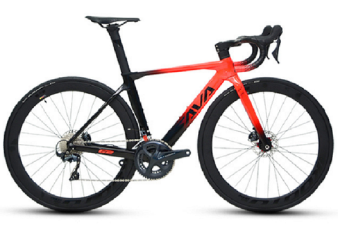 HÀNG ORDER : Xe đạp đua SAVA G2 DISC, 2022 - Khung full Carbon, full groupsets Shimano ULTEGRA R8000. Màu Đen/Đỏ