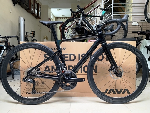 Xe đạp đua JAVA VESUVIO (2024) - Khung Carbon, Full group điện Shimano 105 R7170 DI2 thắng đĩa dầu