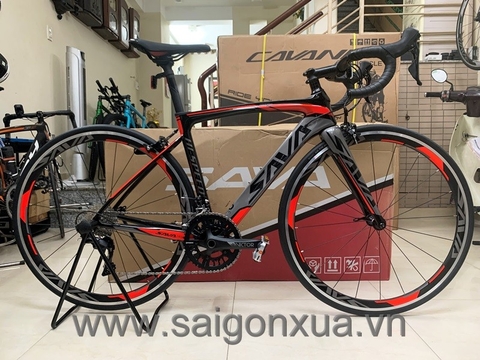 Xe đạp đua SAVA HI SPEED - Khung full Carbon, groupset Shimano 105 R7000