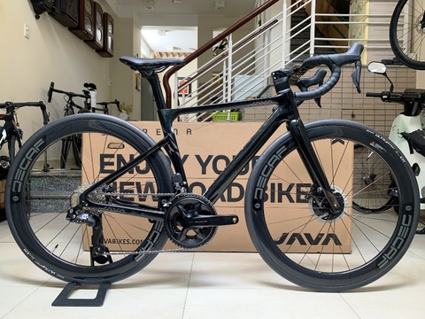 Xe đạp đua JAVA VESUVIO (ADV) - Khung. vành Carbon, Full group điện Shimano 105 R7170 DI2 thắng đĩa dầu