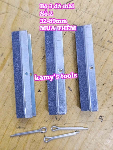 Dụng cụ doa mài xoáy lòng xy lanh động cơ 2 inch 32-89mm dài 230mm L+R+T và Bộ 3 đá mài (bán lẻ từng món)