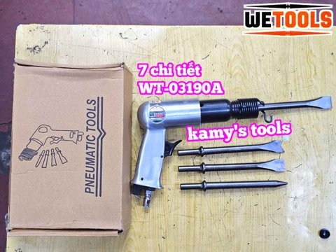 Máy đục hơi bê tông khí nén 7 chi tiết 190mm Wetools WT-03190A