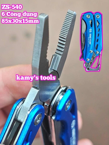 Kìm xếp đa năng bỏ túi Kingtony ZS540 (ZS-540) 6 công dụng 85x30x15mm