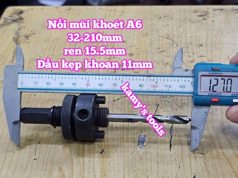 Đầu khớp nối mũi khoét lỗ Dannio A2 dùng cho 14-30mm và A6 dùng cho 32-210mm