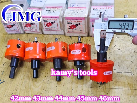 Mũi khoét lỗ kim loại HBM JMG 42mn 43mm 44mm 45mm 46mm HBM-42 HBM-43 HBM-44 HBM-45 HBM-46