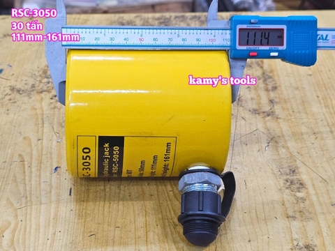 Kích thủy lực 30 tấn hành trình 50mm RSC-3050 111mm-161mm dạng lùn kamytools