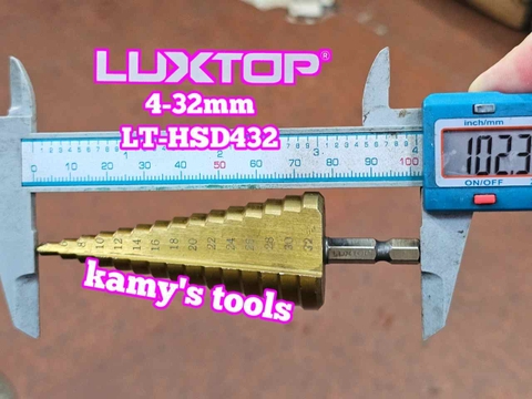 Mũi khoan tháp chuôi lục giác 4-32mm Luxtop LT-HSD432