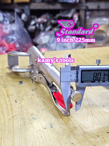 Kìm bấm chết mỏ kẹp hàn càng cua 9 inch 225mm Standard STD-200709