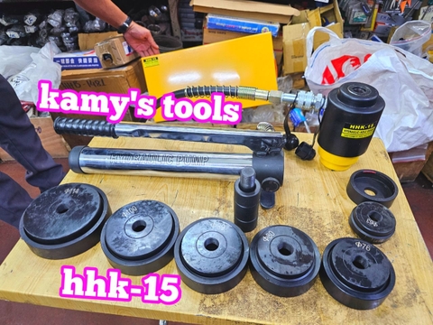 Dụng cụ đột lỗ tôn thủy lực TLP HHK-15 khuôn 63mm-114mm