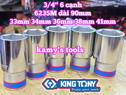 Đầu tuýp 3/4 inch 6 cạnh trắng 33mm 34mm 36mm 38mm 41mm 623533M 623534M 623536M 623538M 623541M