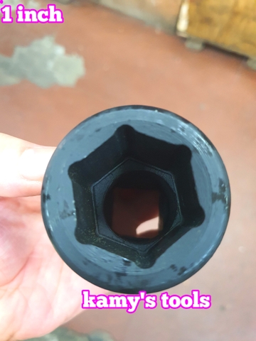 Đầu tuýp 1 inch dài 90mm Santa thép Cr-Mo 22mm 23mm 24mm 27mm 30mm 32mm 33mm 34mm 35mm 36mm 38mm 41mm 42mm 44mm