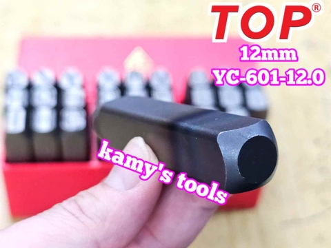 Bộ đóng chữ xuôi 12mm TOP YC-601-12.0